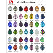 Tarjeta de color: Punto de cristal de cristal de fantasía de piedra